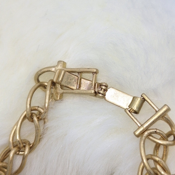 Banana Republic Gold Tone Jeweled Link Bracelet - Picture 12 of 15